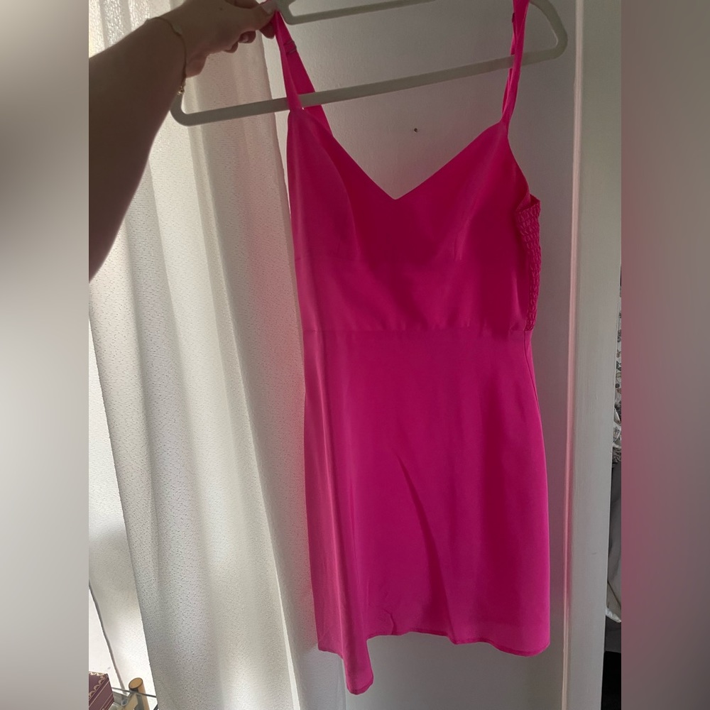 Amanda Uprichard Hot Pink Mini Dress